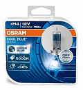 Автолампа 12В OSRAM H4 12V-100/90W Cool Blue Boost Duo-Box 2шт