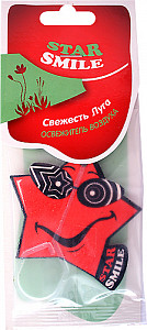 Ароматизатор Ароматизатор воздуха "Star Smile", подвесной, свежесть луга - фото Ароматизатор Ароматизатор воздуха "Star Smile", подвесной, свежесть луга - фото