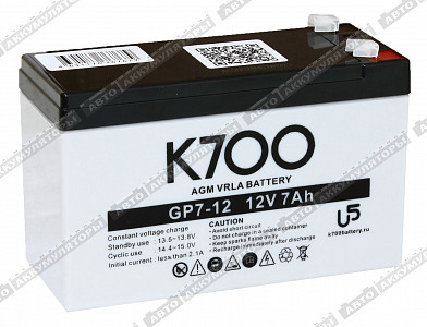 Тяговый аккумулятор GP 7-12 - фото