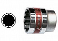 MATRIX Головка 19 мм, 12-гр, CrV, под квадрат 1/2", хромир. 