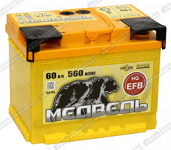 Автомобильный аккумулятор Ca/Ca 6СТ-60.1 VLA EFB - фото